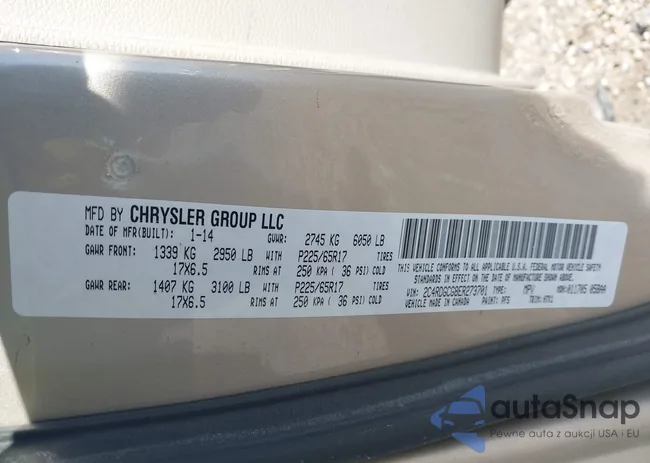 2C4RDGCG8ER273701: 43422331