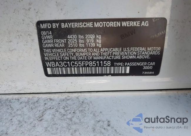 WBA3C1C55FP851158: 43423588