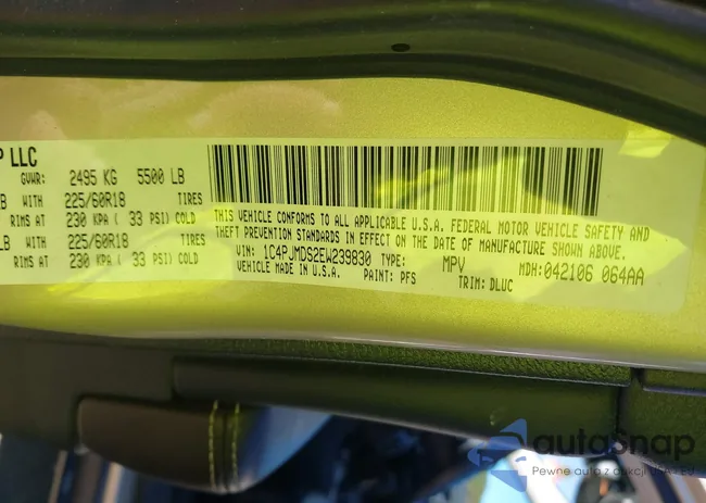 1C4PJMDS2EW239830: 43423663