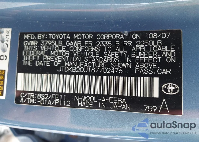 JTDKB20U187702476: 43423711