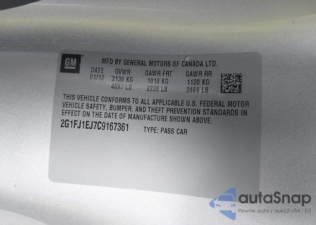 2G1FJ1EJ7C9167361: 43423742