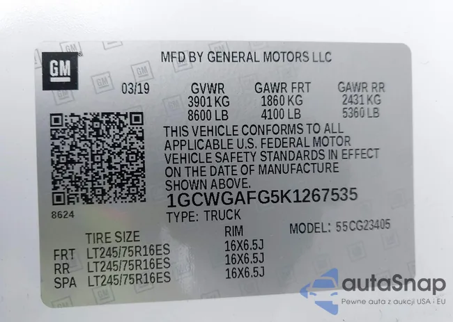 1GCWGAFG5K1267535: 43423913