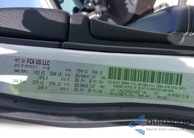 1C4RJFBG9GC414937: 43423981