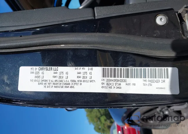 2B3KA43R58H326361: 43424018