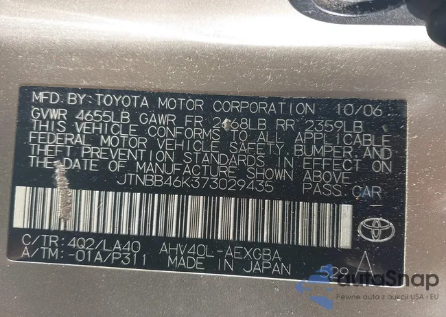 JTNBB46K373029435: 43424041