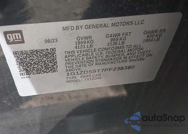 1G1ZD5ST7PF238380: 43424046