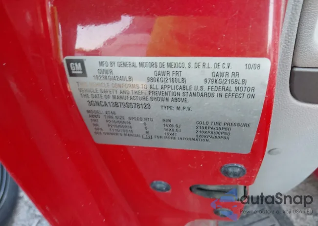 3GNCA13B79S578123: 43424071