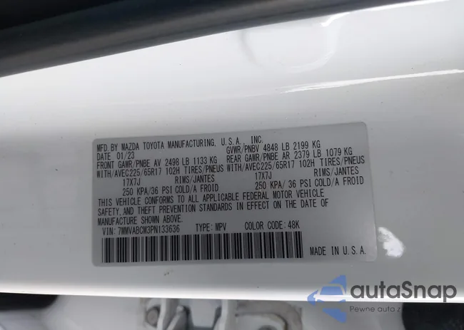 7MMVABCM3PN133636: 43424123