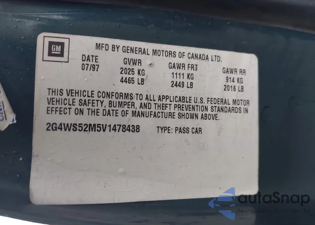 2G4WS52M5V1478438: 43423392