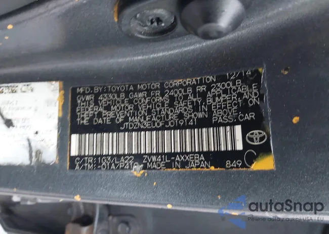 JTDZN3EU0FJ019141: 43424590