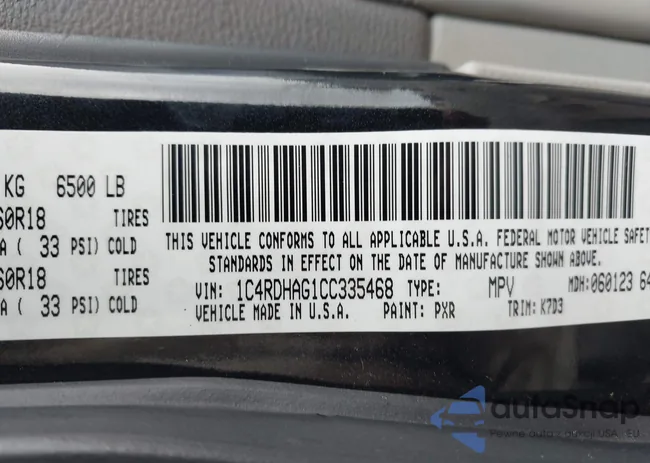 1C4RDHAG1CC335468: 43424774