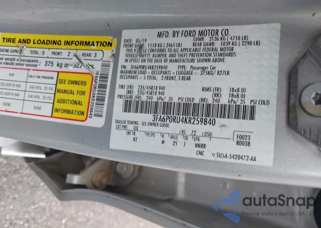 3FA6P0RU4KR259840: 43424952