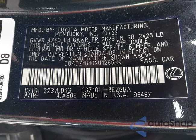 58ADZ1B10NU126639: 43424970