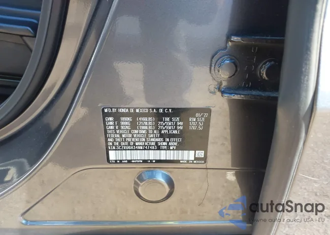 3CZRU6H34NM747483: 43425154