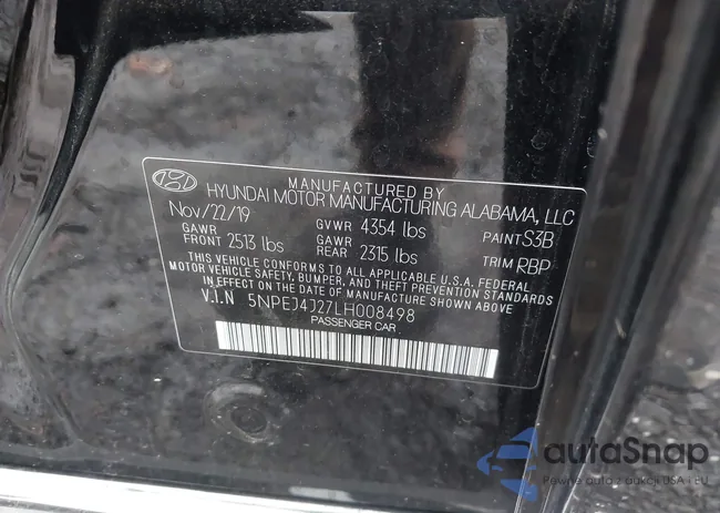 5NPEJ4J27LH008498: 43424162