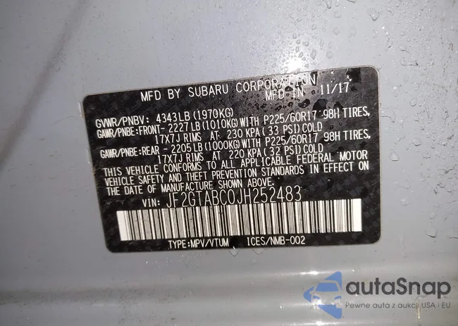 JF2GTABC0JH252483: 43424477