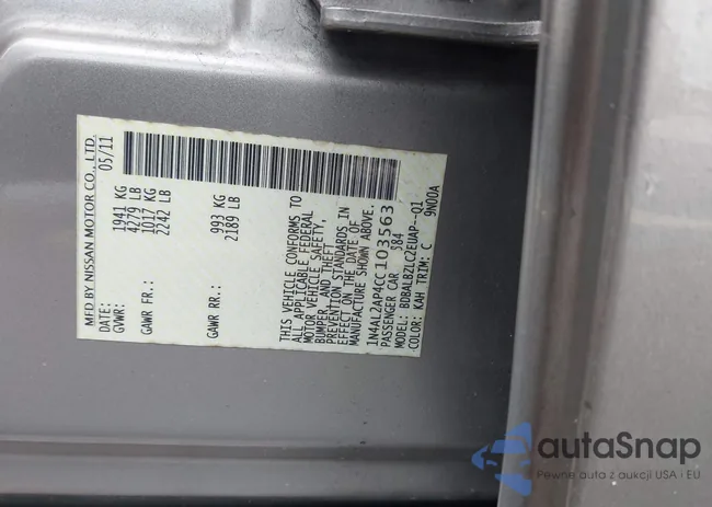 1N4AL2AP4CC103563: 43424488