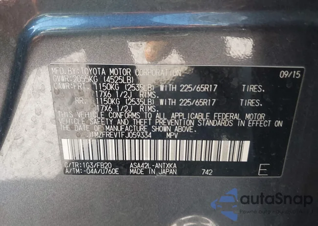 JTMZFREV1FJ059334: 43424544