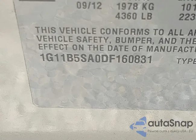 1G11B5SA0DF160831: 43425574