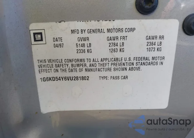 1G6KD54Y6VU281802: 43425666