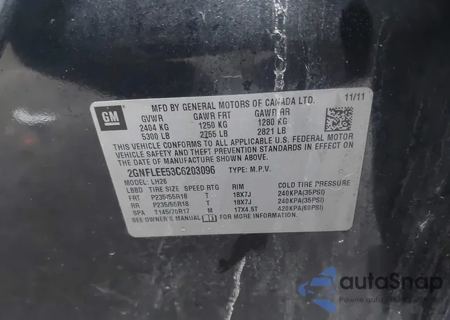 2GNFLEE53C6203096: 43425707