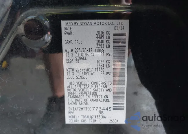 5N1AT2MT3EC773445: 43425765