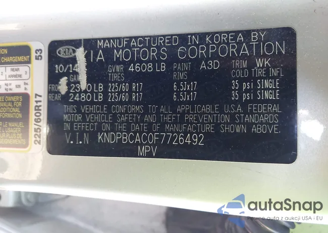 KNDPBCAC0F7726492: 43425846