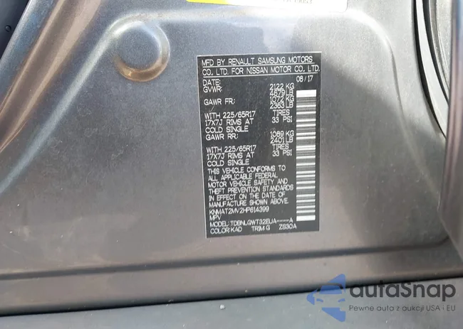 KNMAT2MV2HP614399: 43425887