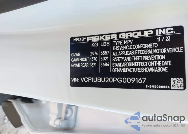 VCF1UBU20PG009167: 43426114