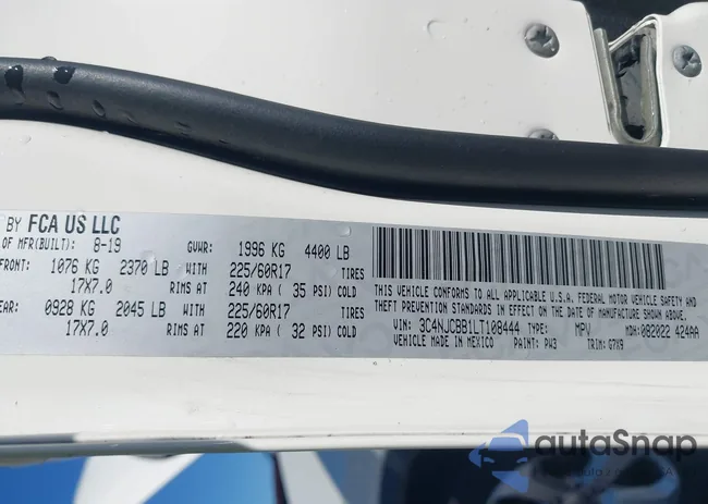 3C4NJCBB1LT108444: 43425256