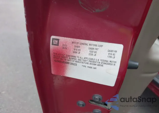 1G2NE52E95M128223: 43425454