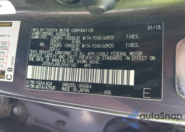 JTEBU5JR8J5541160: 43426773