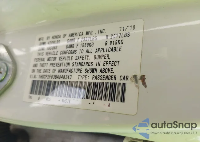 1HGCP2F63BA046243: 43426859