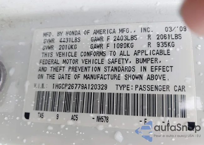 1HGCP26779A120329: 43426350