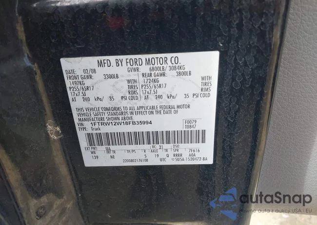 1FTRW12W18FB35994: 43426412