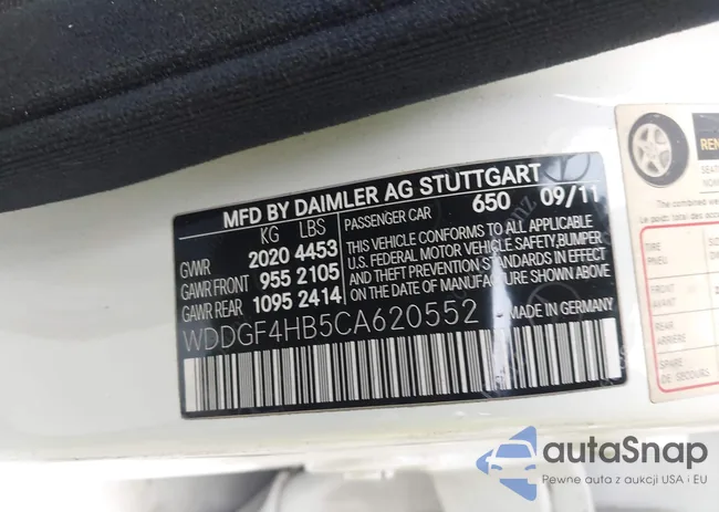 WDDGF4HB5CA620552: 43427626