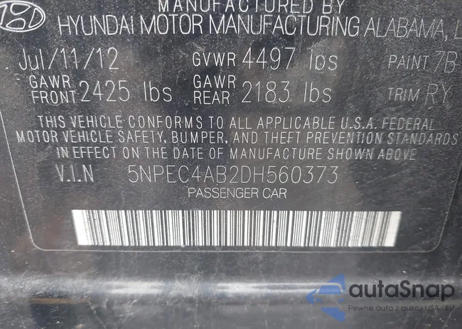 5NPEC4AB2DH560373: 43427793