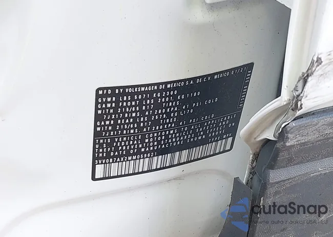 3VV0B7AX2MM059621: 43427799