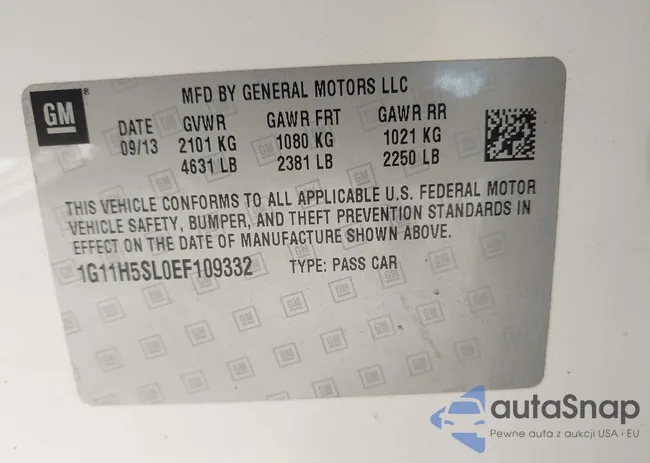 1G11H5SL0EF109332: 43427805