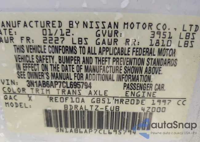 3N1AB6AP7CL695794: 43427823