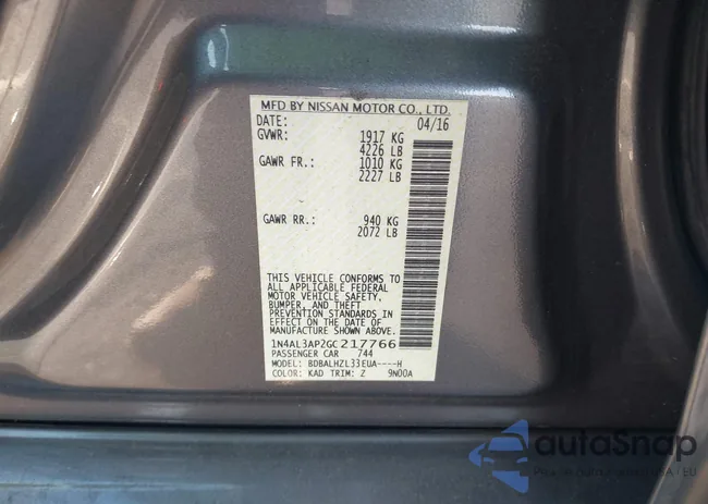 1N4AL3AP2GC217766: 43427853