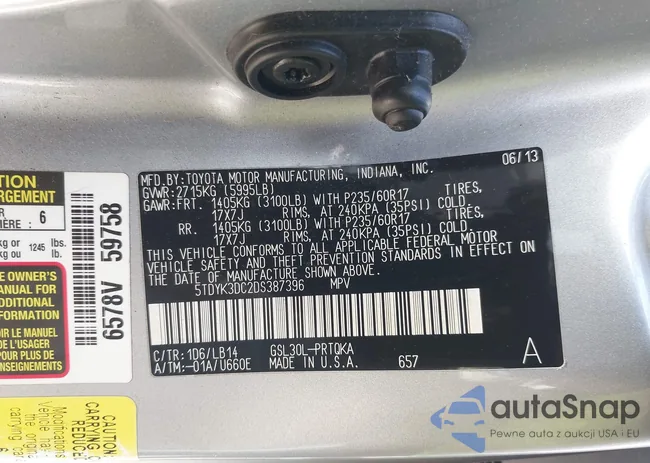 5TDYK3DC2DS387396: 43428145