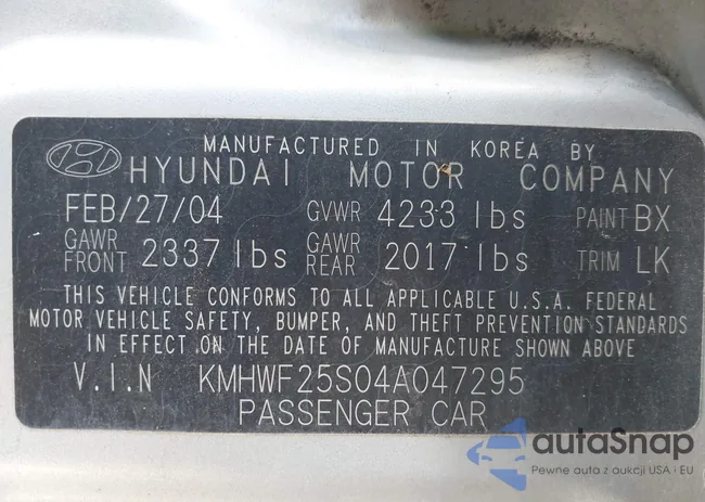 KMHWF25S04A047295: 43427223