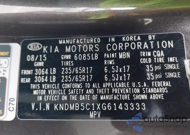 KNDMB5C1XG6143333: 43427224