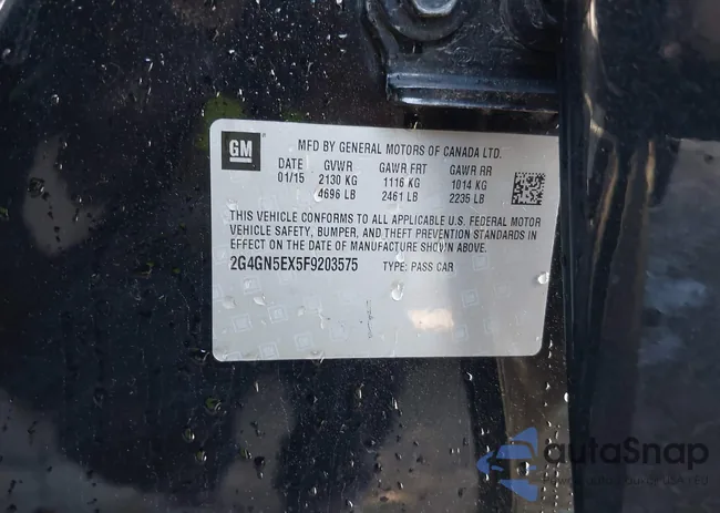 2G4GN5EX5F9203575: 43427242