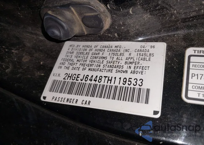 2HGEJ6448TH119533: 43427295