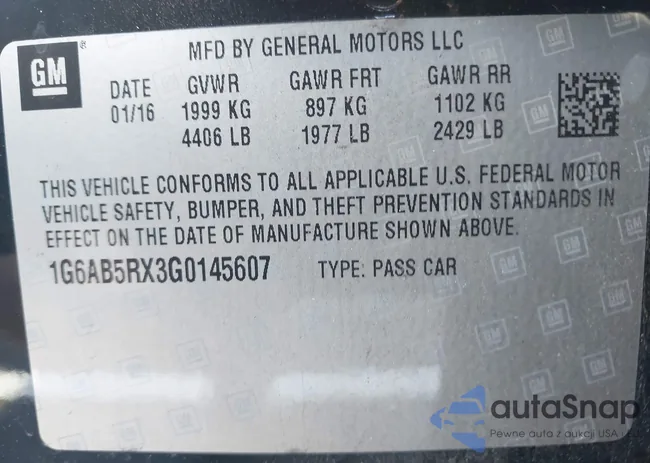 1G6AB5RX3G0145607: 43427403