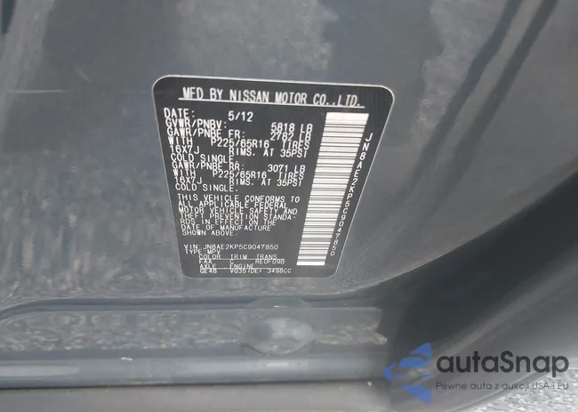 JN8AE2KP5C9047850: 43427454