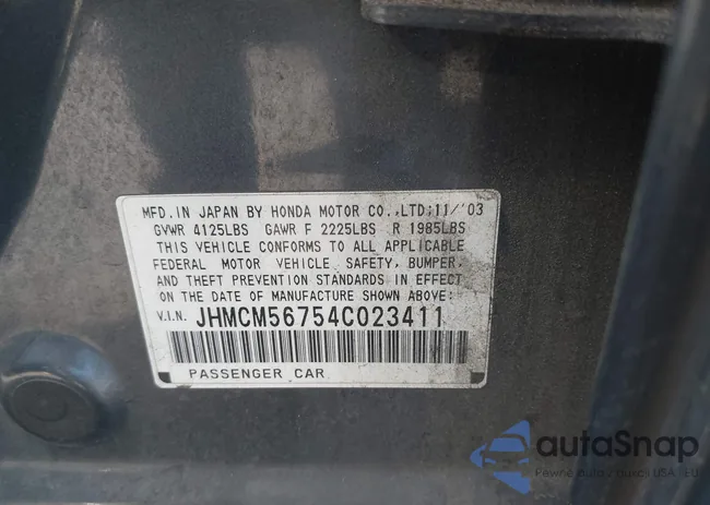 JHMCM56754C023411: 43427466