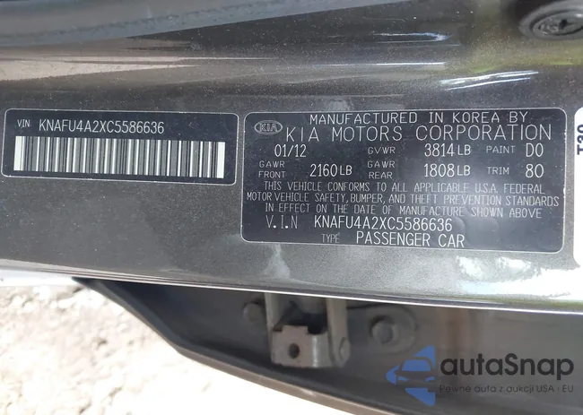 KNAFU4A2XC5586636: 43428663